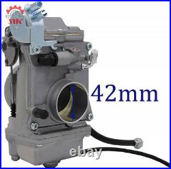 Carburetor For 42mm Harley HSR42 Evo Evolution Twin Cam TM42 with Choke Cable