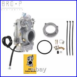 Carburetor For Mikuni HSR45 45mm Harley EVO Twin Cam TM45-2K Smoothbore Polished