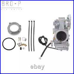 Carburetor For Mikuni HSR45 45mm Harley EVO Twin Cam TM45-2K Smoothbore Polished