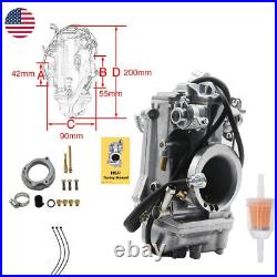 Carburetor With Choke Cable For Mikuni HSR42 42mm Harley Davidson EVO Twin Cam