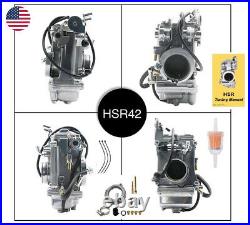 Carburetor With Choke Cable For Mikuni HSR42 42mm Harley Davidson EVO Twin Cam