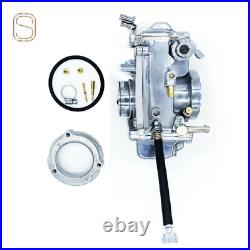 Carburetor WithChoke Cable for Harley HSR45 HSR 45mm EVO Twin Cam TM45 Polished