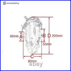 Carburetor and Choke Cable for Mikuni HSR42 Harley Davidson EVO Twin Cam TM42-6