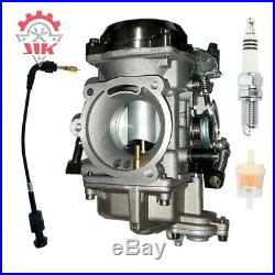 Carburetor for Harley Davidson 40mm CV 40 XL883 Carb with Choke Cable/Spark Plug
