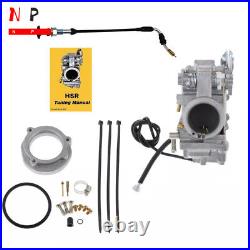 For Harley Davidson EVO Twin Cam TM45 HSR45 45MM Carburetor & Choke Cable US
