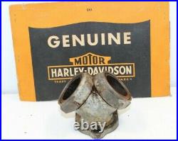 GENUINE Harley Flathead 45 WL WLA Linkert Carburetor Inhale Manifold + Nuts