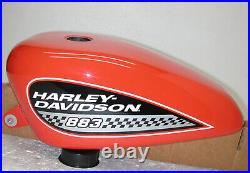 HARLEY DAVIDSON Sportster 2006 XL883R OEM Carburetor Fuel Gas Tank & Fender Set