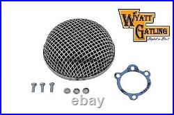 Harley Air Cleaner FXR FXST Chrome Round Mesh Keihin Bendix V-Twin 34-0501 X5