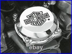 Harley Davidson Chrome Carburetor Cover Touring dyna softail XL Bar & Shield