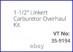 Harley Davidson Linkert Carburetor 1-1/2 Overhaul kit VT 35-9194