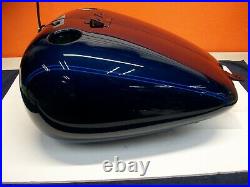 Harley-Davidson OEM FLSTF Fat Boy Sinister Blue Carburetor Fuel Petro Gas Tank