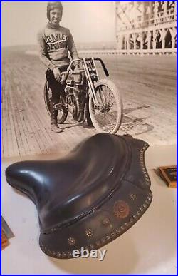 Harley Davidson knuckhead panhead accesory solo seat rare motor carburetor buco