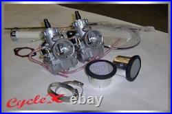 Harley shovelhead, Sportster, Ironhead, EVO. Twin carburetor system