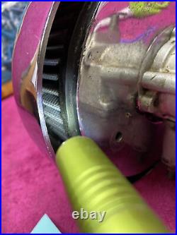 Harley shovelhead ironhead carb carburetor S&S super b intake manifold air clean