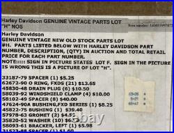 Lot of Motorcycle Parts Harley Davidson New Old Stock Genuine