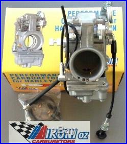 Mikuni 48-2 HSR48 Carb for Harley Davidson motorcycle, Natural Finish