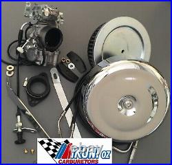 Mikuni HS40 Harley Davidson Panhead Carburetor & Air-filter Kit w. Stock Cables