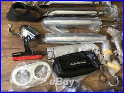 NOS & Used Harley Davidson Parts Lot Carb Muffler Mirror Cover Lenses Handlebar