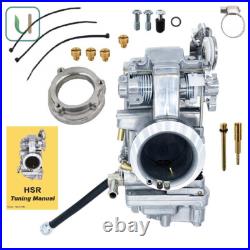 New Polished HSR45 Carburetor Fits Harley HSR 45mm HD EVO TwinCam TM45 US Stock