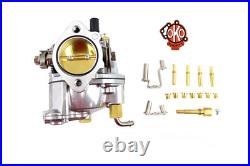 OKO Performance Shorty 47mm Carburetor Polished fits Harley Davidson
