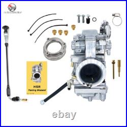 Polished Carburetor & Choke Cable For TM45-2K HSR45 HSR 45mm Harley-Davidson
