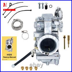 Polished Carburetor For HSR45 Harley Davidson HSR 45mm HD EVO Twin Cam TM45 New