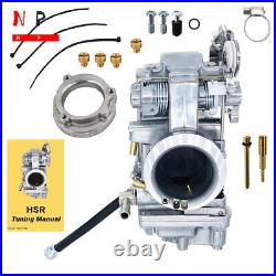 Polished Carburetor For HSR45 Harley Davidson HSR 45mm HD EVO Twin Cam TM45 New