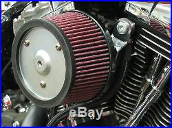 R&R Cycles High Flow Air Cleaner For Harley Davidson With 42MM HSR Mikuni Carb