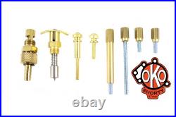 Retro OKO Shorty Carburetor Parts Kit Brass fits Harley Davidson