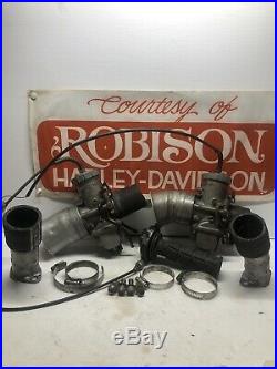 Robison Harley-Davidson Race Team XR-1000 XR-750 Monster Mikuni Carbs & Intakes