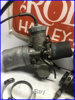 Robison Harley-Davidson Race Team XR-1000 XR-750 Monster Mikuni Carbs & Intakes