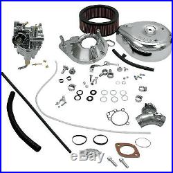 S&S Cycle-11-0450-Shorty Super E Carburetor Kit, Harley-Davidson Twin Cam Engine