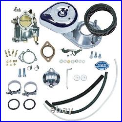 S&S Shorty Super E Carburetor Kit withManifold Harley Shovelhead 66-E78 11-0402