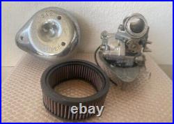 S&S Super E Carburetor with S&S Super 378 Chrome Air Cleaner Cover Harley Davidson