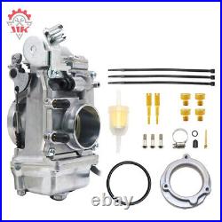 Smoothbore Carburetor For Mikuni HSR45 45mm Carb Harley EVO Twin Cam TM45-2K US