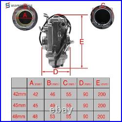 Smoothbore Carburetor HSR48 48 MM Carb 48-2 For Harley EVO Twin Cam TwinCam