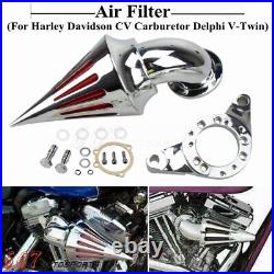 Spike Cone Air Cleaner Filter For Harley Davidson CV Carburetor Delphi V-Twin