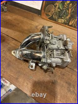 WEBER 40 DCOE 24 Harley Davidson Knucklehead Intake & Carburetor Italy Knuckle