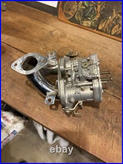 WEBER 40 DCOE 24 Harley Davidson Knucklehead Intake & Carburetor Italy Knuckle
