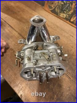 WEBER 40 DCOE 24 Harley Davidson Knucklehead Intake & Carburetor Italy Knuckle