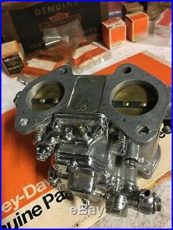 Weber 40mm Dual throat Carburetor for Harley Davidson Big Twin Engines with Intake